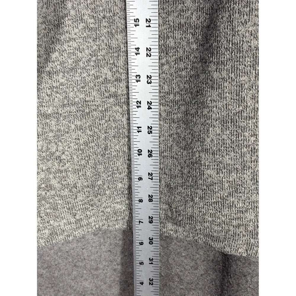 The North Face Gordon Lyons Mens XL Heather‎ Grey Black Quarter Zip Fleece